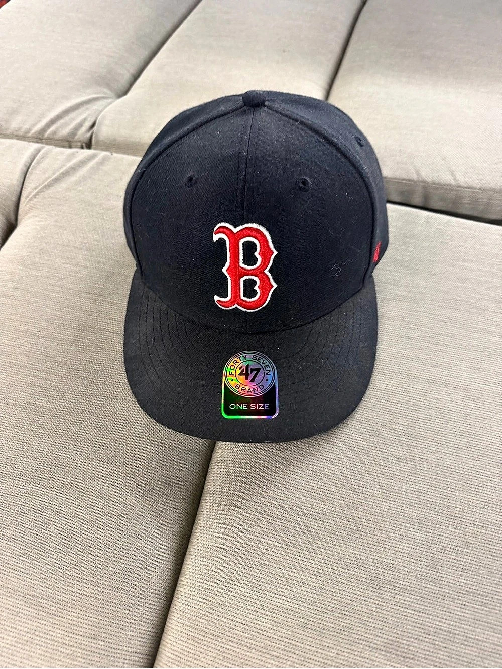 47 Red Sox Black Baseball Cap